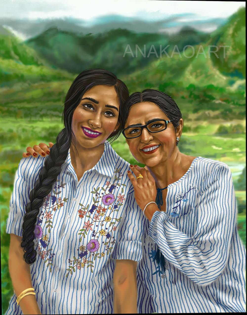 Artist-Rendered Painting