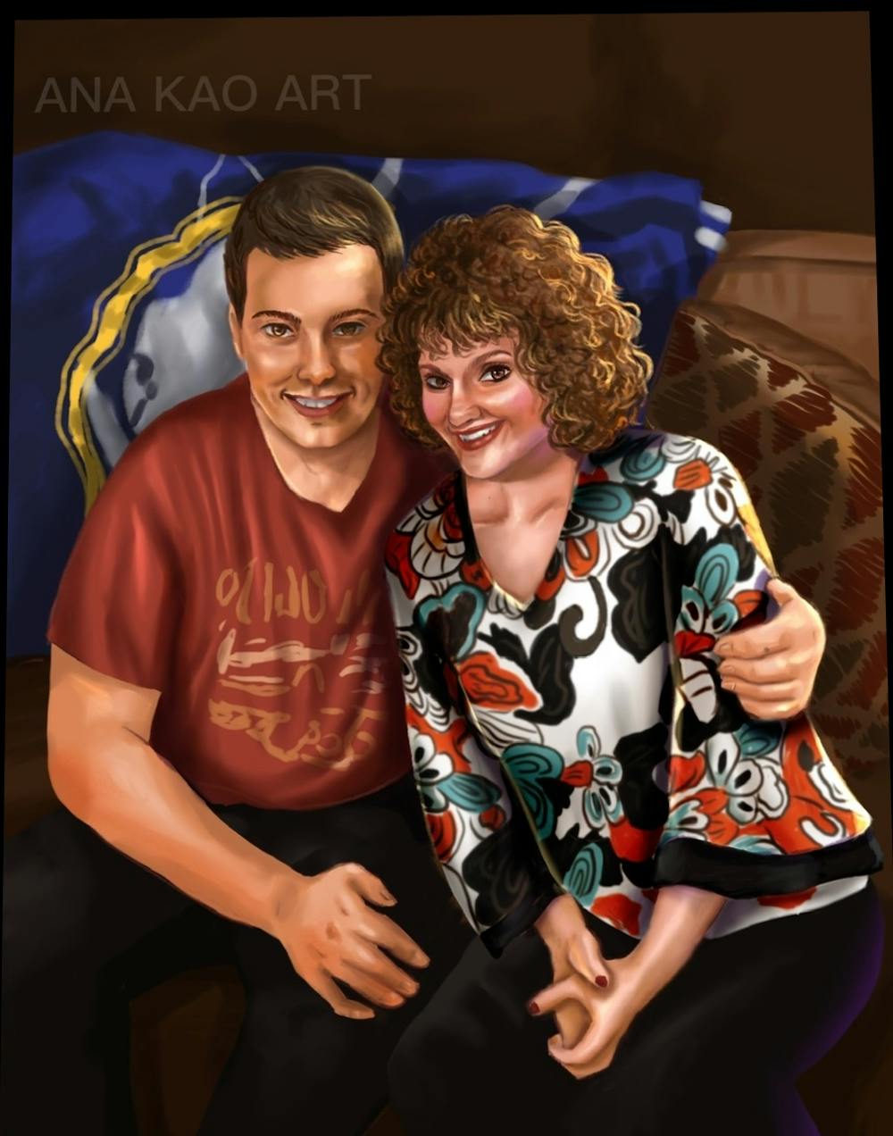 Artist-Rendered Painting