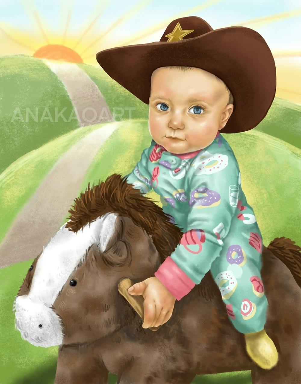 Artist-Rendered Painting