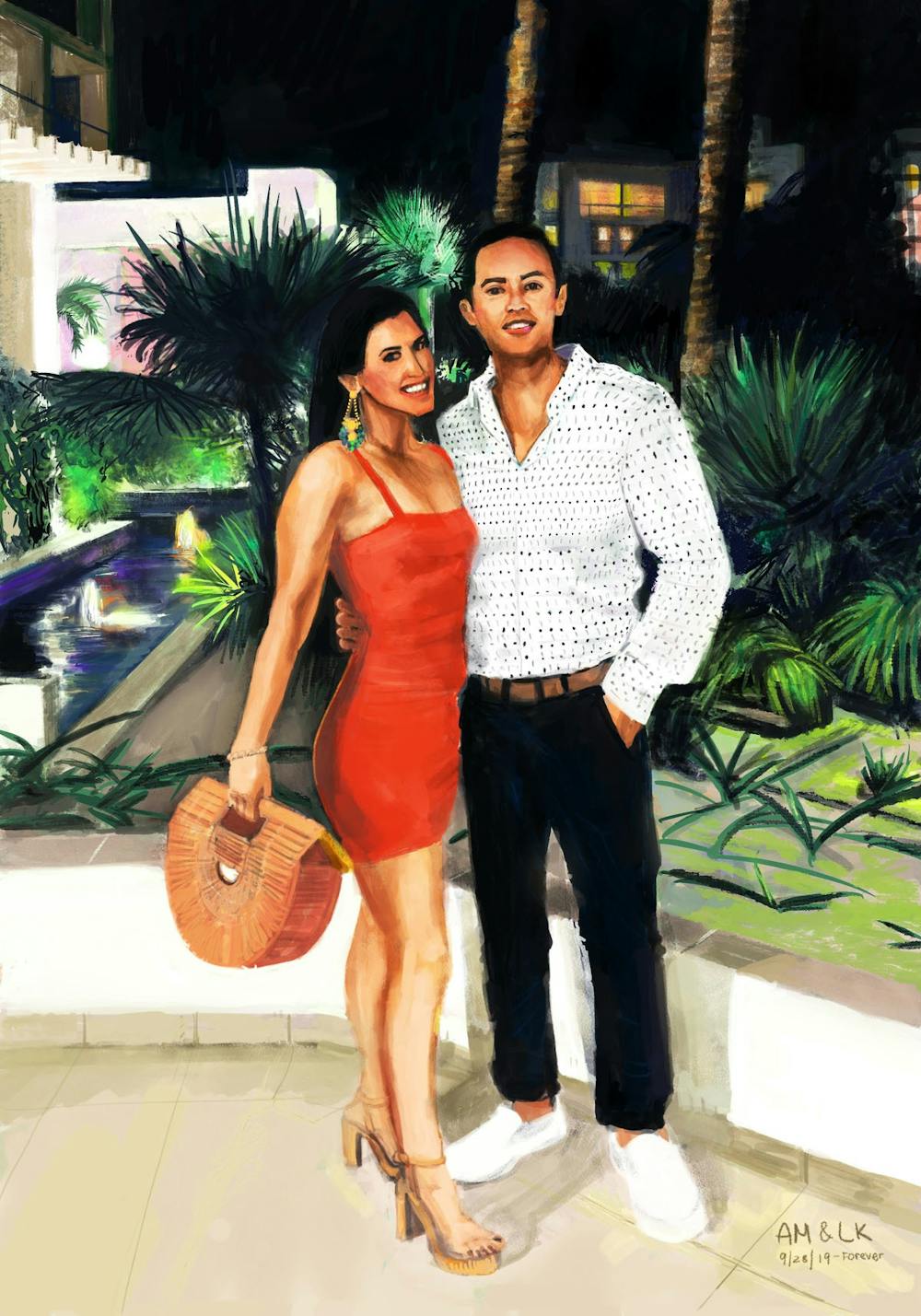 Artist-Rendered Painting