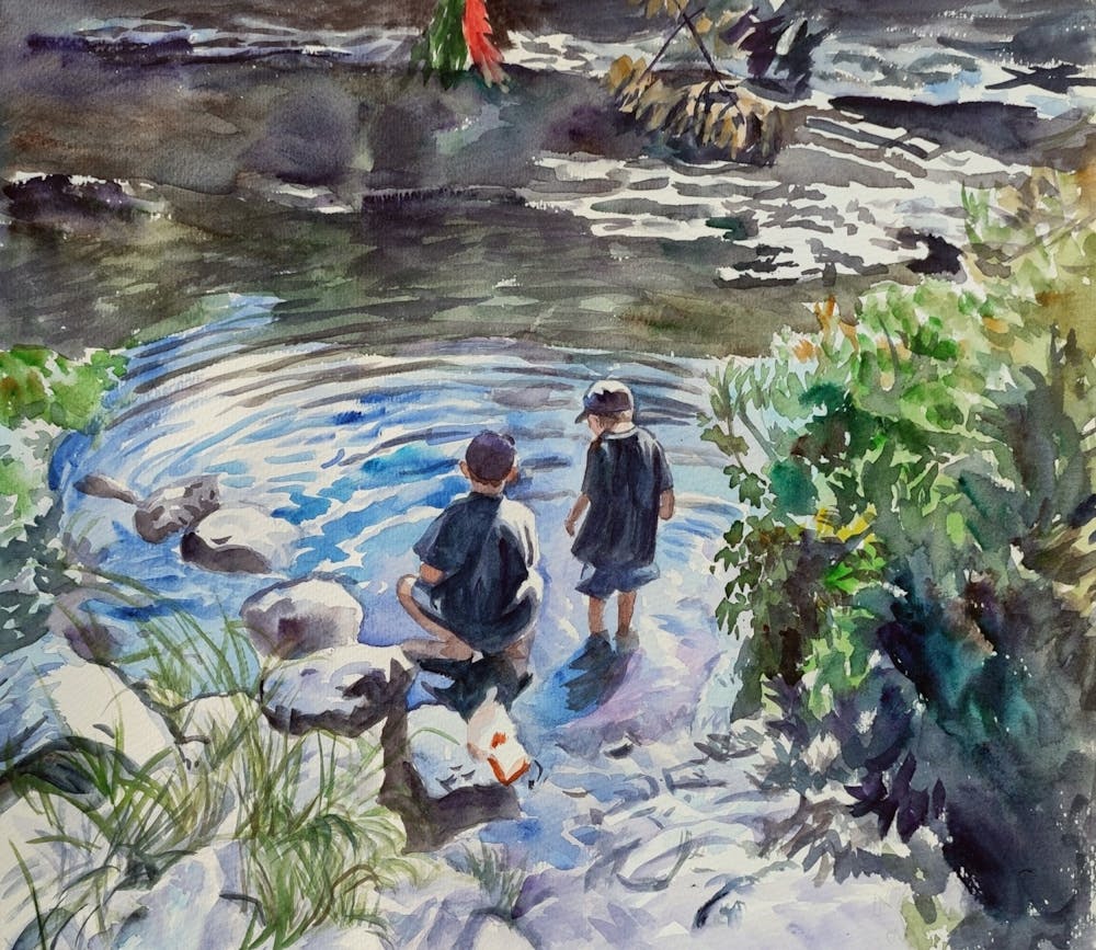 Artist-Rendered Painting