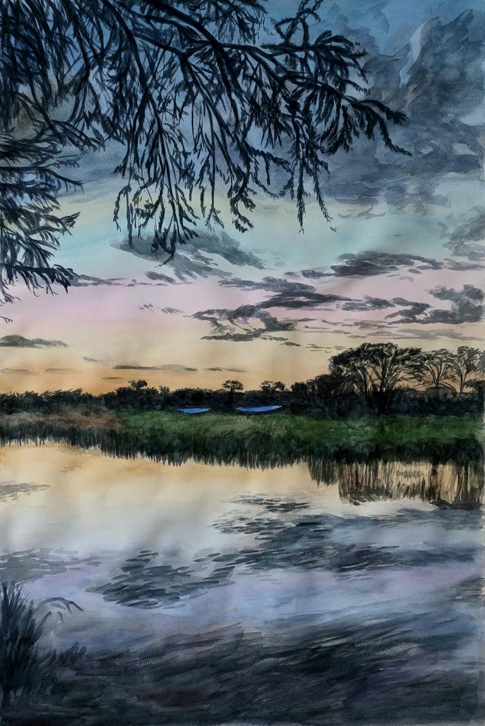 Artist-Rendered Painting