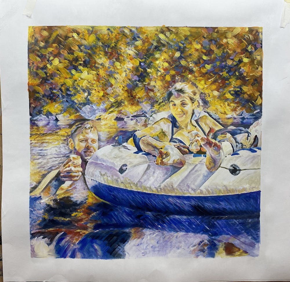 Artist-Rendered Painting