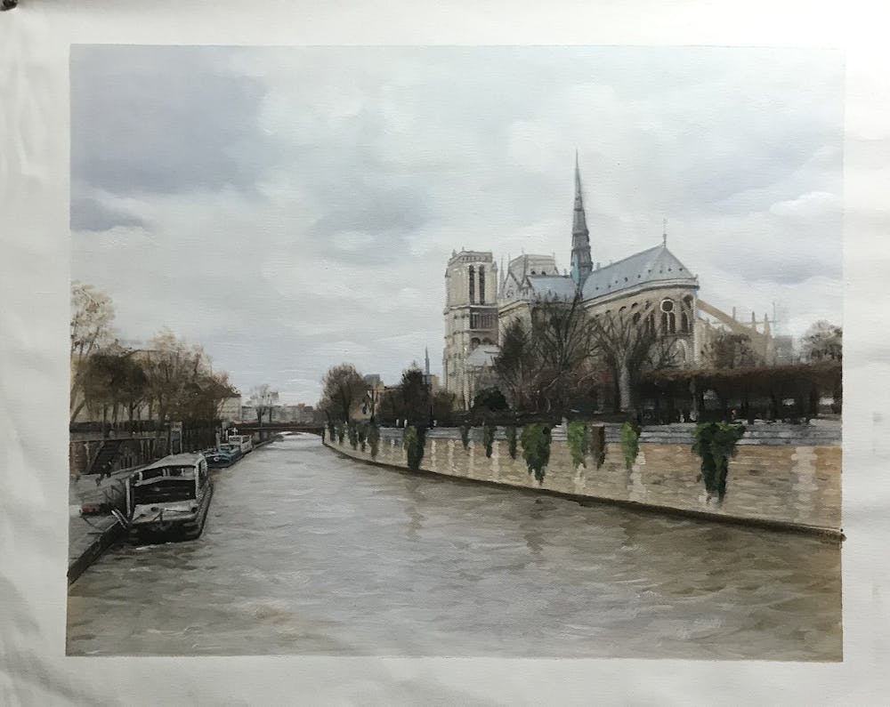 Artist-Rendered Painting