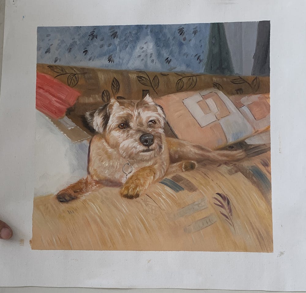 Artist-Rendered Painting