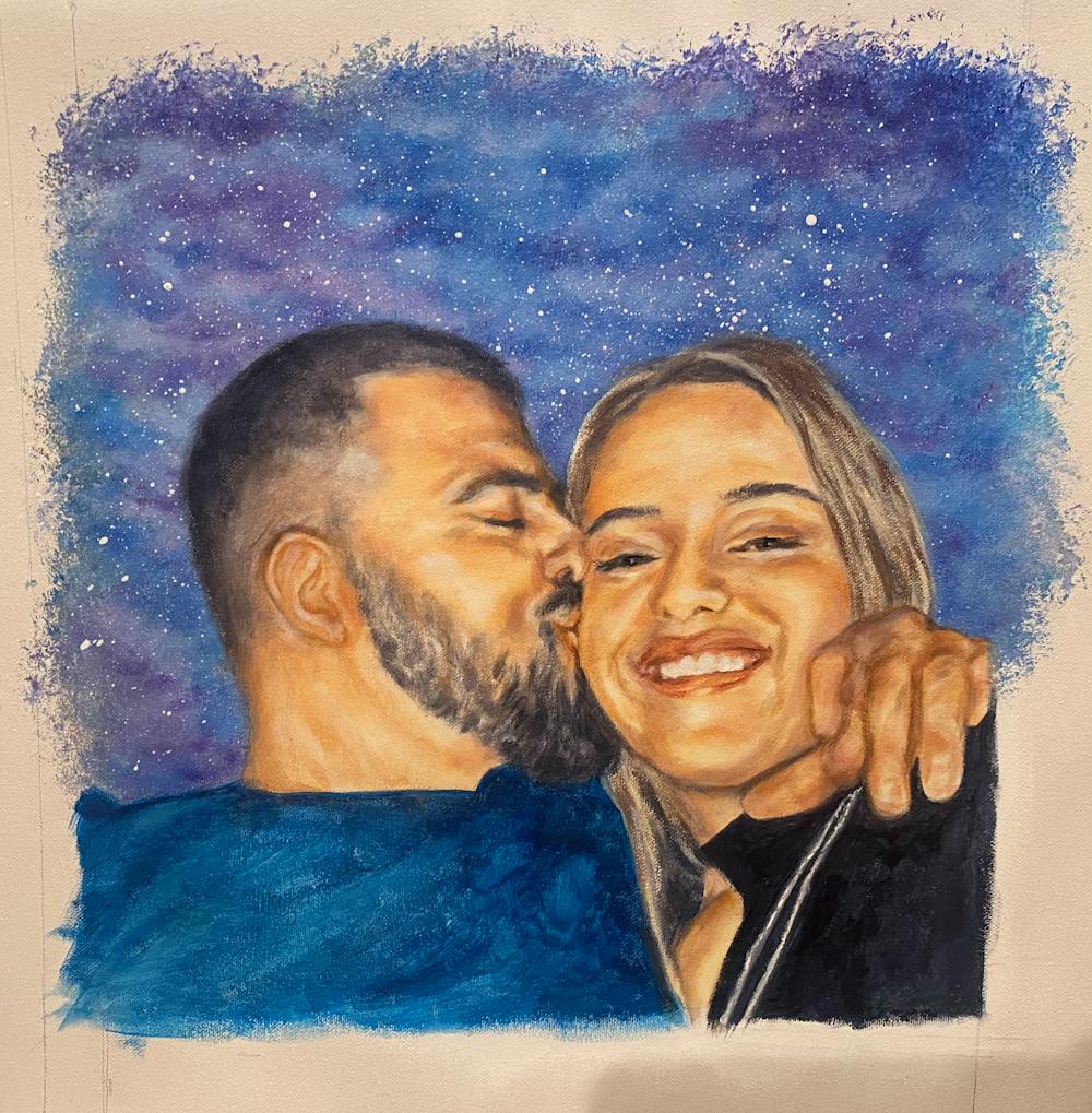 Artist-Rendered Painting